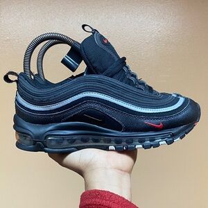Nike Air Max 97 Women’s Running Sneakers “Black University Red” Size 6